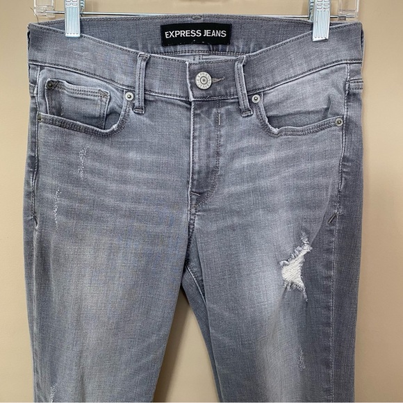 Express Performance Stretch Mid Rise Jean Legging - Picture 4 of 11